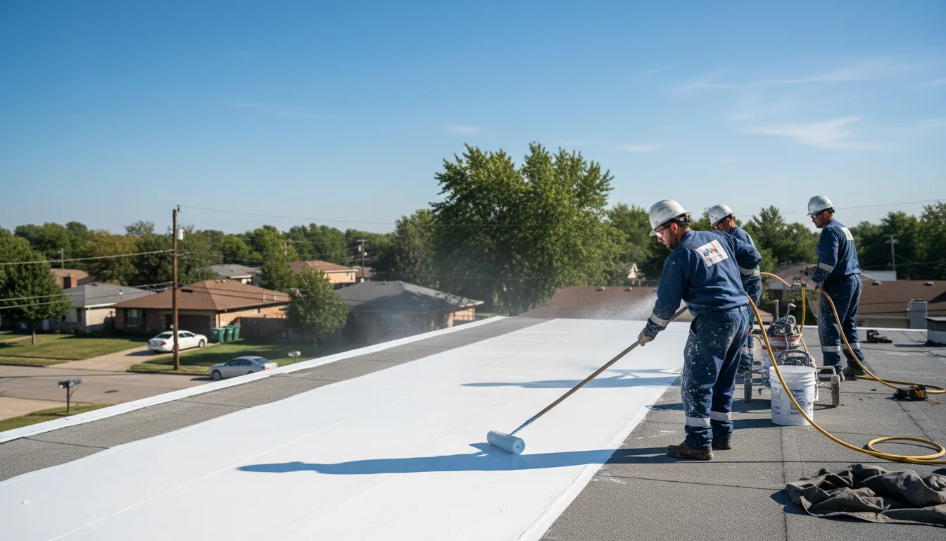 Commercial roof coating in West Columbia, WV near me